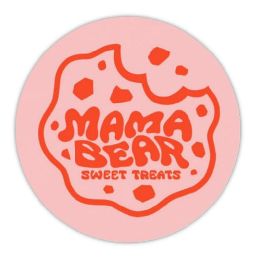 Mama Bear Sticker Pink Cookie